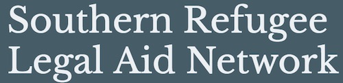 Logo for the Southern Refugee Legal Aid Network (SRLAN)